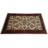 Panchita Hand Woven Cotton and Wool Floral and Oriental Area Rug