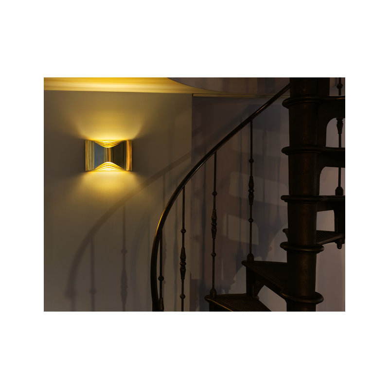 Respiro Wall Aluminum LED Flush Mounted Sconce,  7.09" H x 11.38" W x 2.83" D