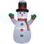 Bonhomme de neige gonflable de Noël 6 pi avec lumières DEL pour l'intérieur et l'extérieur