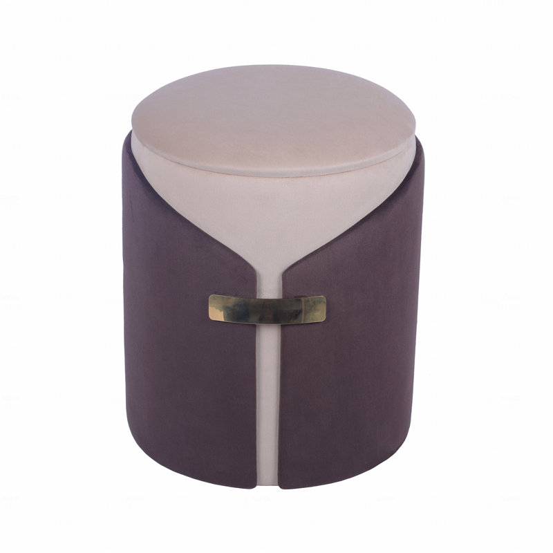 Repose-pieds deux tons avec fonction de rangement ou tabouret de coiffeuse
