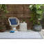 Tapis intérieur / extérieur bleu / gris à motif floral Kasey-470670317
