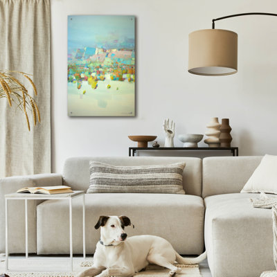 Art mural en verre Wrought Studio «Canyon View Iii» par Vahe Yeremyan