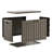 45 Gal (170L) Weatherproof Resin Deck Storage Box, Woodgrain Effect, Easy Assembly-128895143