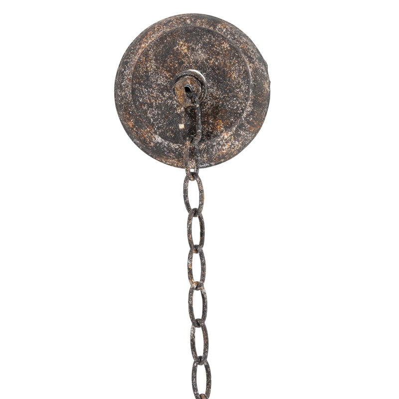 Nakita 6 - Light Candle Style Chandelier, Rust Brown