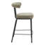 Tabouret de bar Kede en tweed vert-970153373