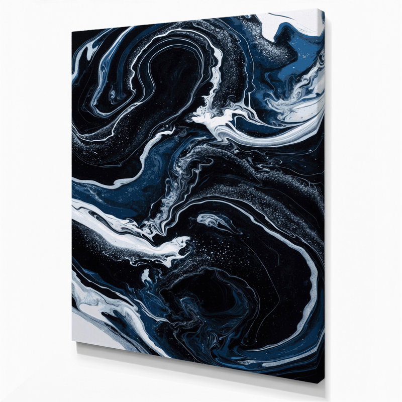 Abstrait art fluide sur toile grise 10, H 30 po x l 20 po