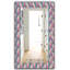 Miroir mural abstrait floral-40101815
