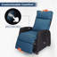 Garden Wicker Recliner Chair, Air Pump Adjustable Backrest Up to 150 Degree with Cushions-2079340026-2078503479