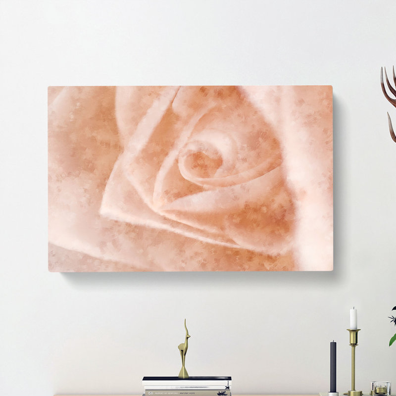 Light Pink Rose - Wrapped Canvas, 50cm H x 76cm W x 3cm D