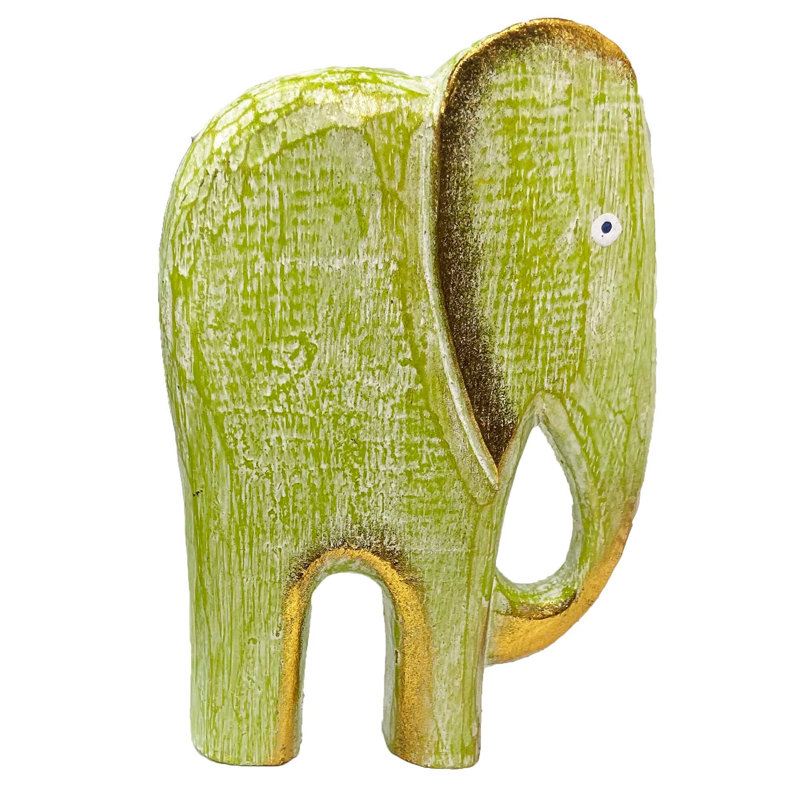 Figurine Balam ciselée à la main Bali, Vert lime