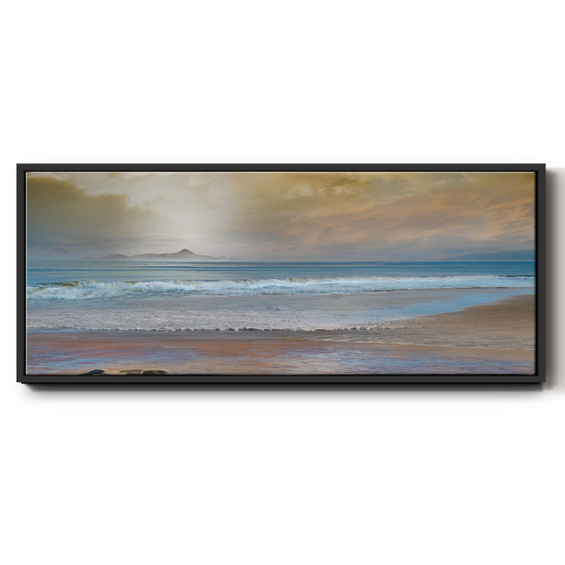 Private Island- Framed Canvas, 24" H x 60" W