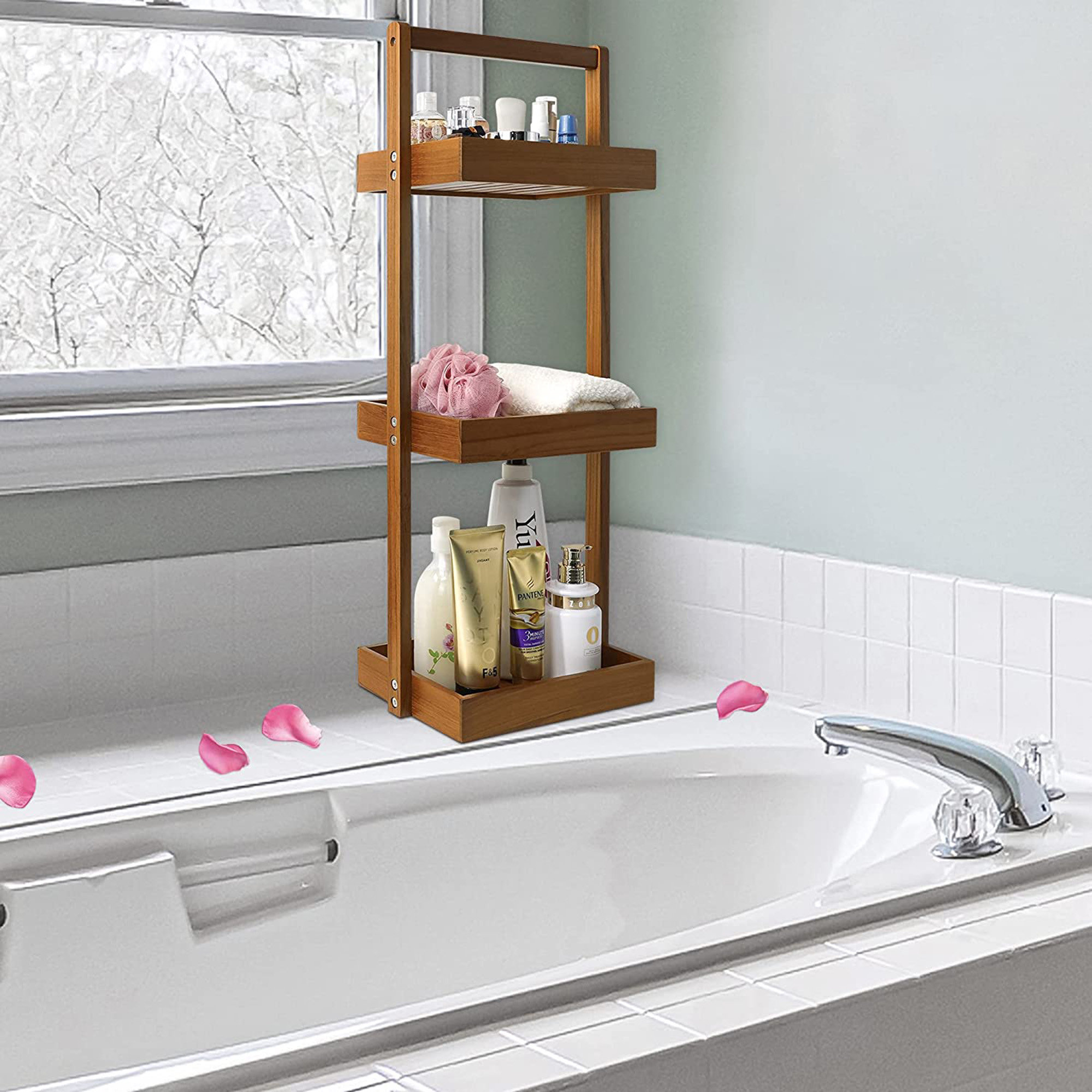 Latitude Run® Ilgars Freestanding Shower Caddy & Reviews | Wayfair