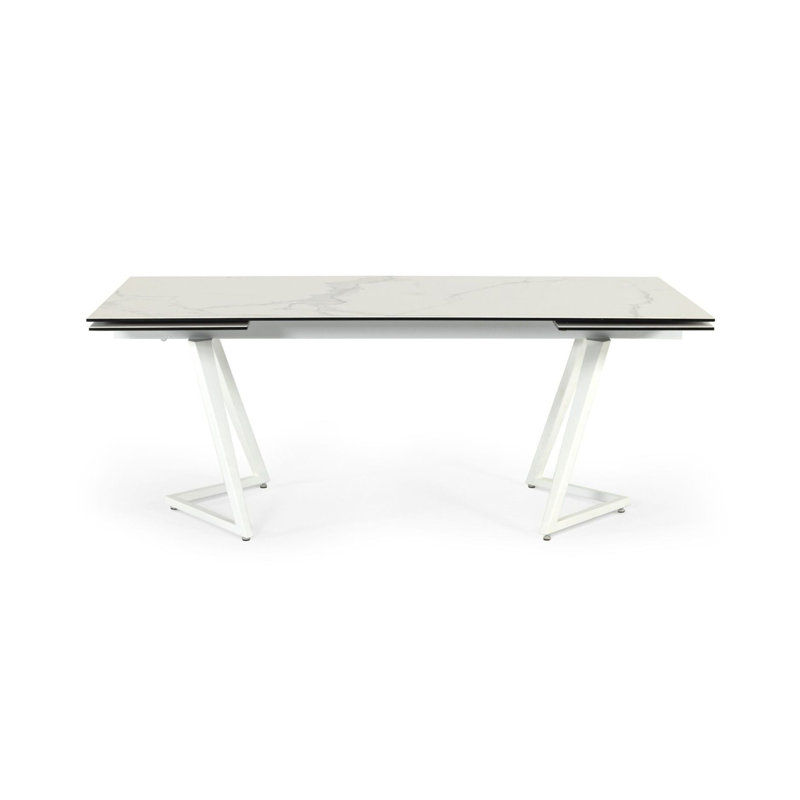 Farrell - Modern White Extendable Dining Table