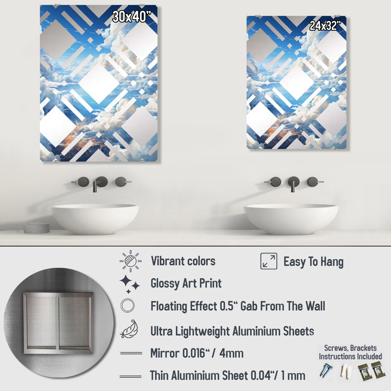 Miroir rectangulaire, 40 po x 30 po