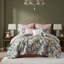 Ensemble d'édredon en coton imprimé floral 8 pièces pour grand lit-136112122