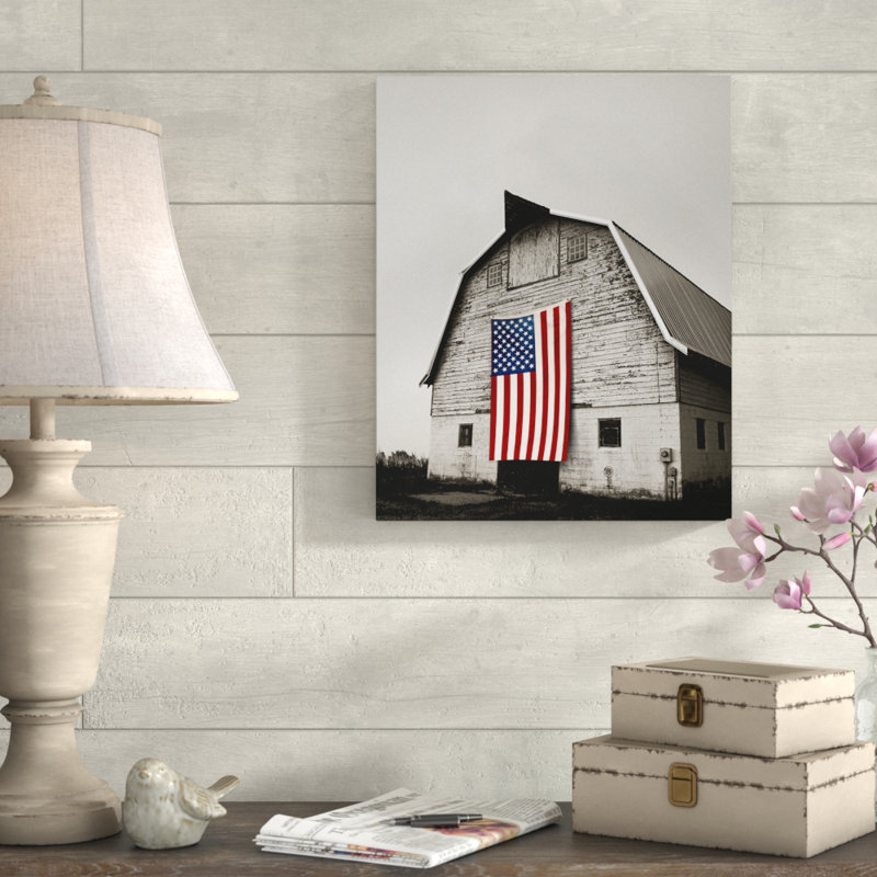 Barn Barn - reproduction de photo sur toile, H 30 po x l 40 po x P 1,5 po