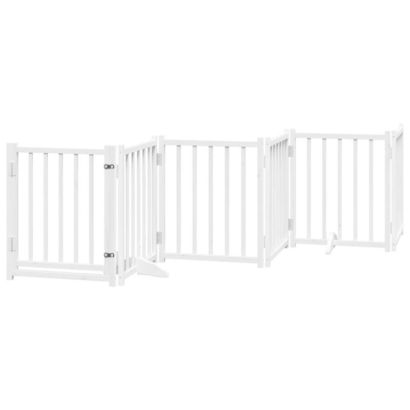 Cateline Solid Wood Dog House Door, 60cm H x 600cm W x 2cm D, White