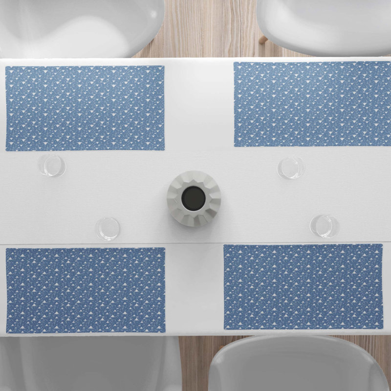Polyester Floral Rectangle Placemat