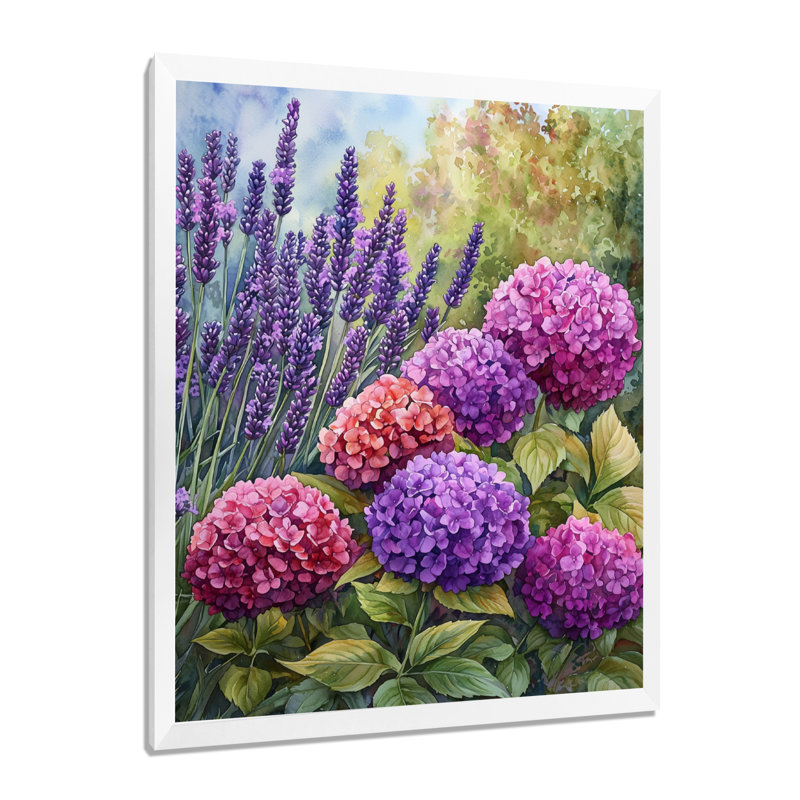 Bowman - Floral Canvas Wall Art, H 32 po x l 16 po, Picture Framed, Blanc