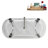71" Streamline Clawfoot Tub,Tray,Drain and Clawfeet-101628944-102360908