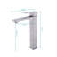 Robinet de lavabo de salle de bain à poignée simple en acier inoxydable-115827457