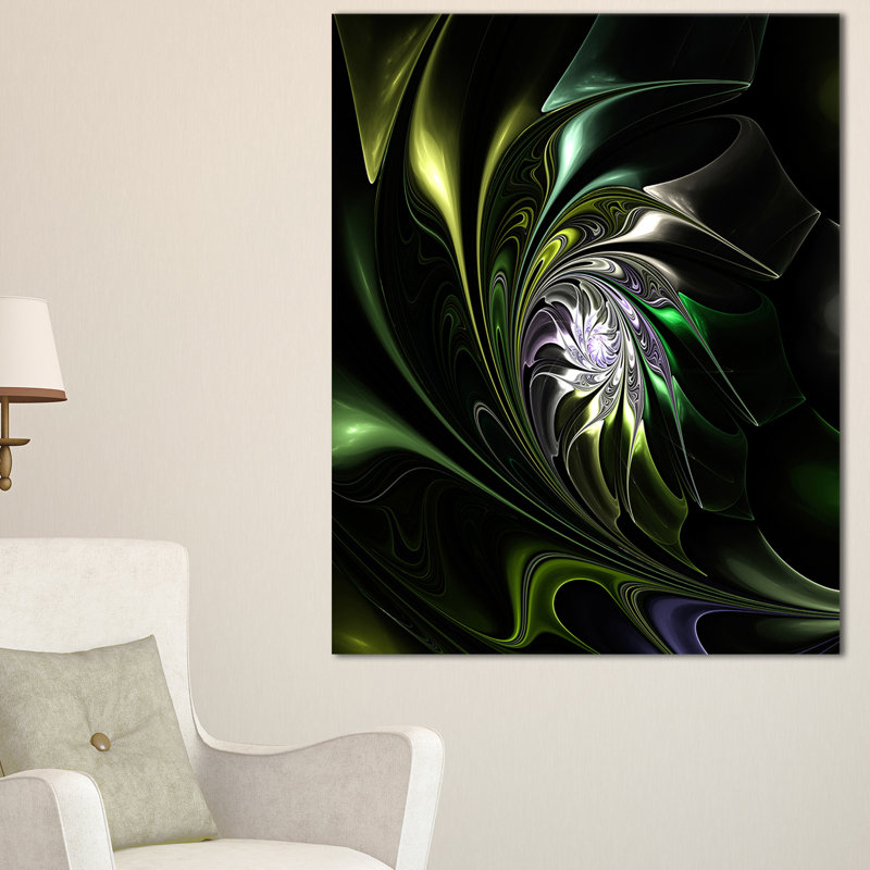 « green teinté vitrail », impression, H 32 po x l 16 po x P 1 po, Toile tendue