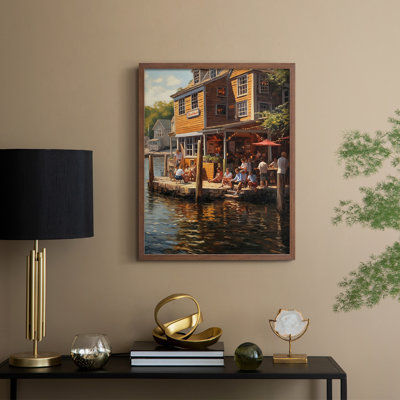 Série NAUTICAL DCxxvi, reproduction encadrée - bois massif