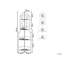 Charin 35cm W Metal Shelving Unit