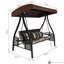 Padded swing with steel frame and stand-96369162