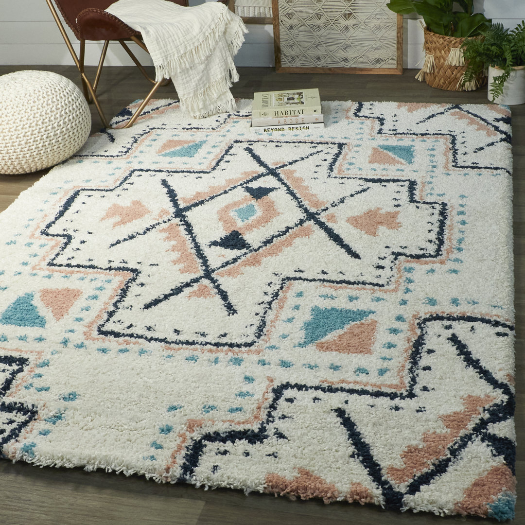 Arnet Southwestern Shag Area Rug Wade Logan® Rug