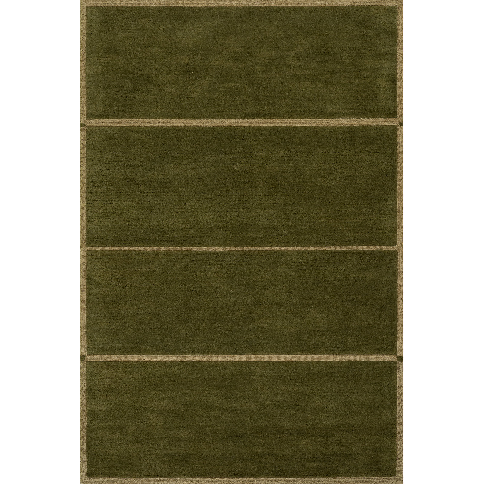 Mid-Century Hand-Tufted Geometric Rug, Rectangle 7'6" x 9'6"