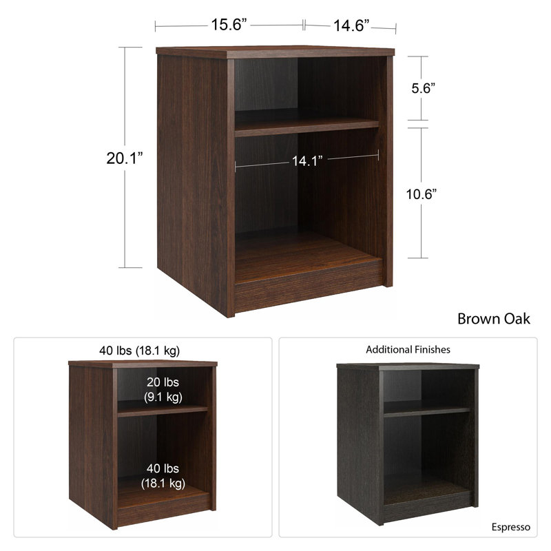 Table de bout, Brun
