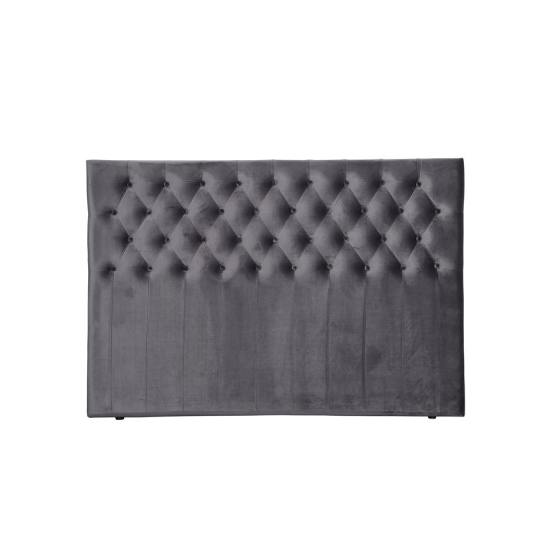 Bryoney Upholstered Headboard, Dark Grey, Super King (6')