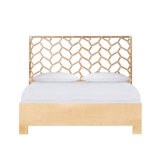 Silas King Platform Bed, Light Blue