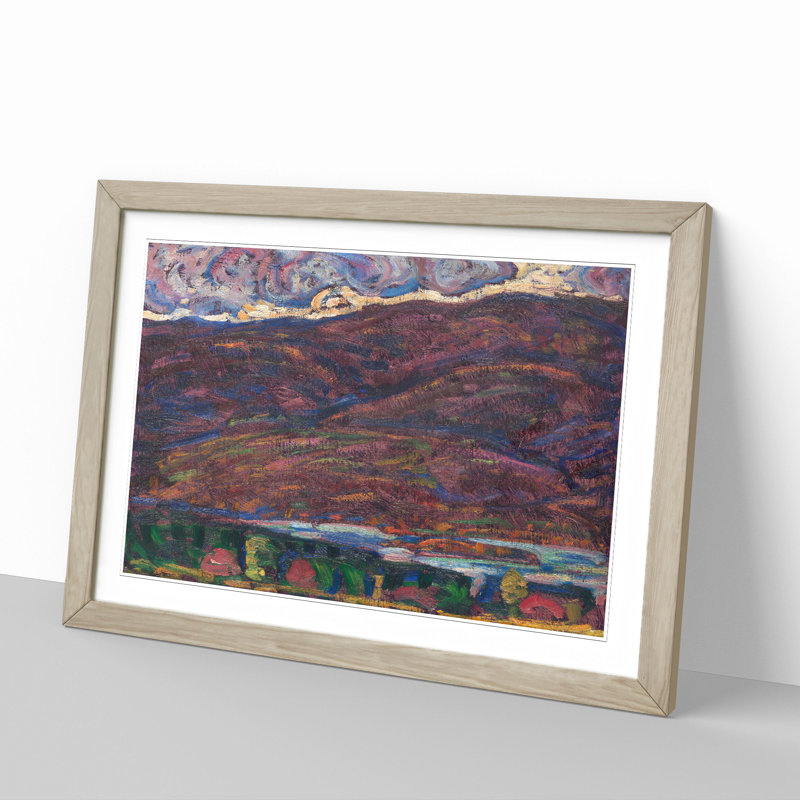 Autumn Colour by Marsden Hartley - Picture Frame Graphic Art, 36cm H x 48cm W x 2cm D, Oak Framed