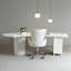 Bureau en bois massif blanc courbé avec 3 tiroirs-762756233-762756235
