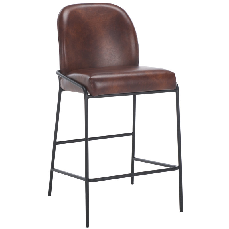 Tabouret de bar et de comptoir Barrington, Tabouret de comptoir (siège d'une hauteur de 26,5, Brun