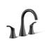 Simplice Widespread Bathroom Sink Faucet, Three-Hole Bathroom Faucet with Clicker Drain, 1.0 GPM-375249625