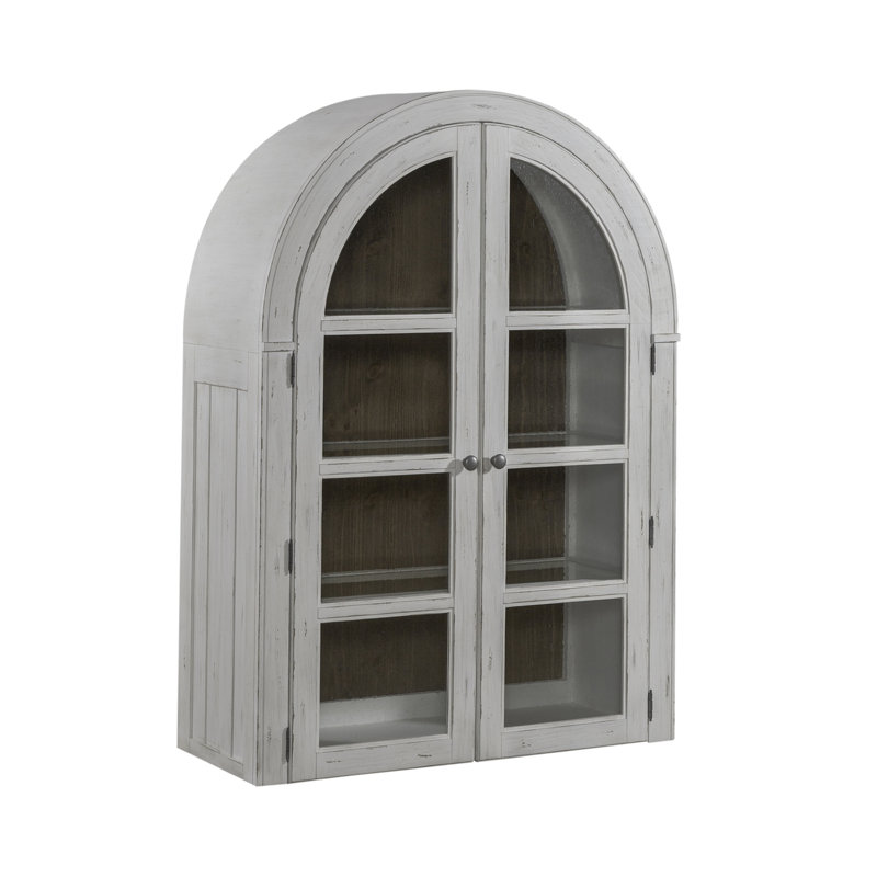  Chalita Curio Cabinet Set w/ LED Lighting, White