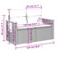 Ensemble de canapé de jardin Vidaxl beige et crème