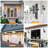 2 Pack Black Outdoor Light Fixture,Modern Outside Porch Lights for House