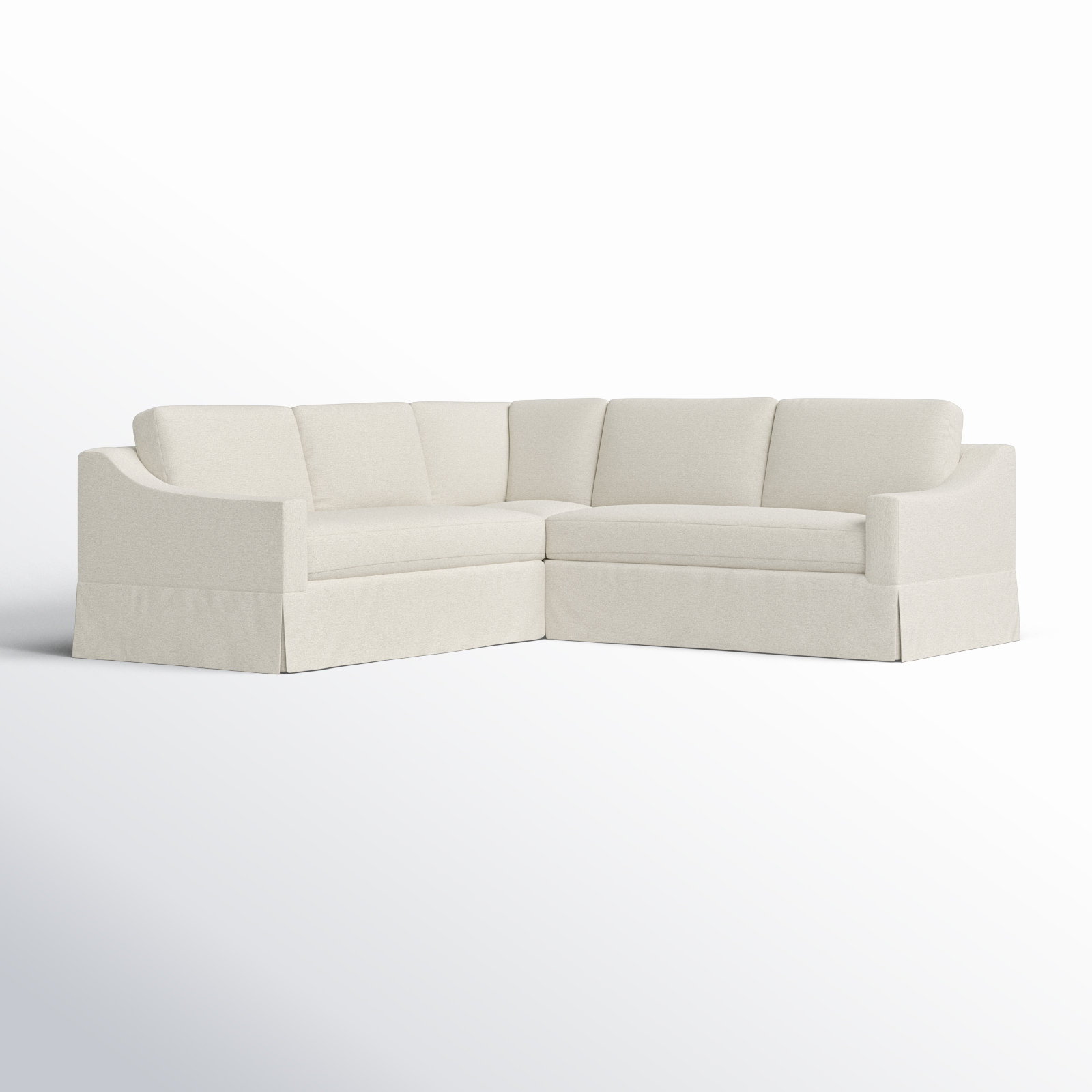 Cranbrook Sectional, Nomad Snow Crypton® Chenille