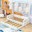 Wooden Daybed With Trundle, Cabinet and Shelf-576730203-576730200