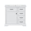 Meuble-lavabo moderne blanc avec lavabo en céramique, conception peu encombrante