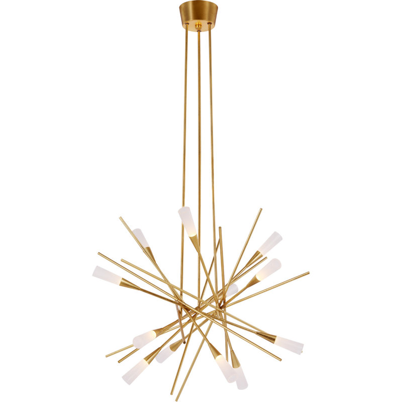 Chapman & Myers Stellar Medium Chandelier, Gold