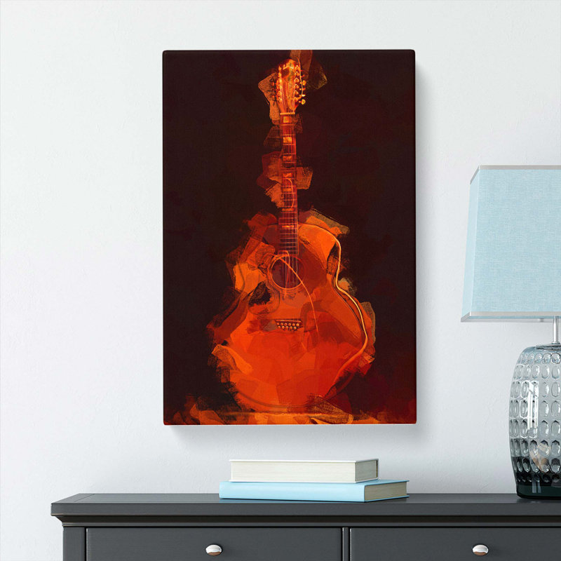Abstract Guitar - Wrapped Canvas, 76cm H x 50cm W x 3cm D