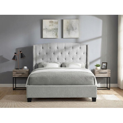 Eva Grey Bed Frame King