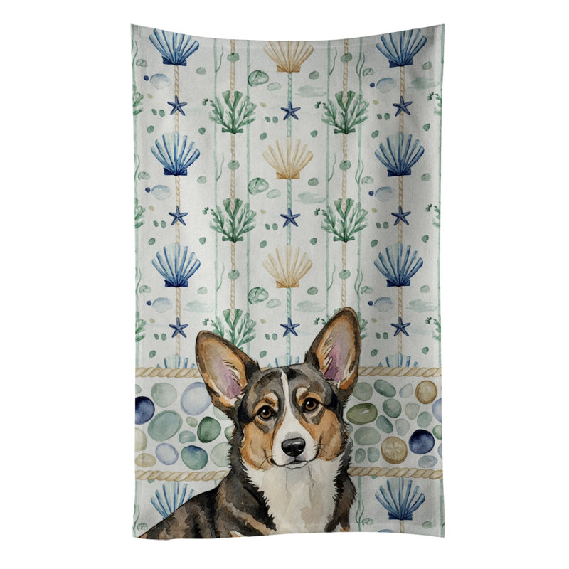 Serviette de cuisine Brindle Cardigan Welsh Corgi, Brindle Cardigan Welsh Corgi