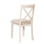 Ensemble de table de salle à manger moderne pour 4, table ronde et 4 chaises de cuisine, ensemble de table de cuisine 5 pièces pour salle à manger, coin repas, coin-repas, blanc antique