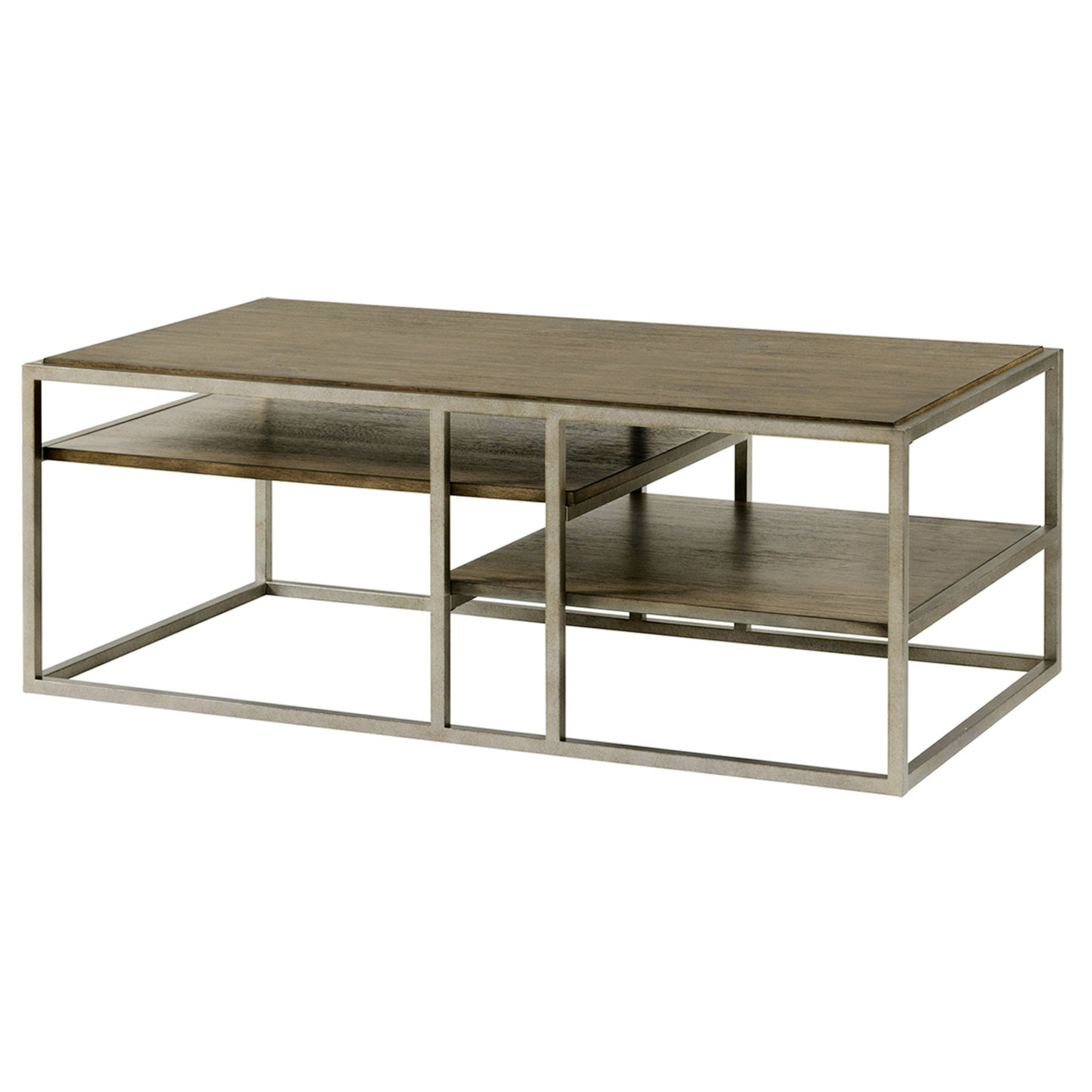 Ebern Designs Delynn Metal Frame Coffee Table with Storage Wayfair